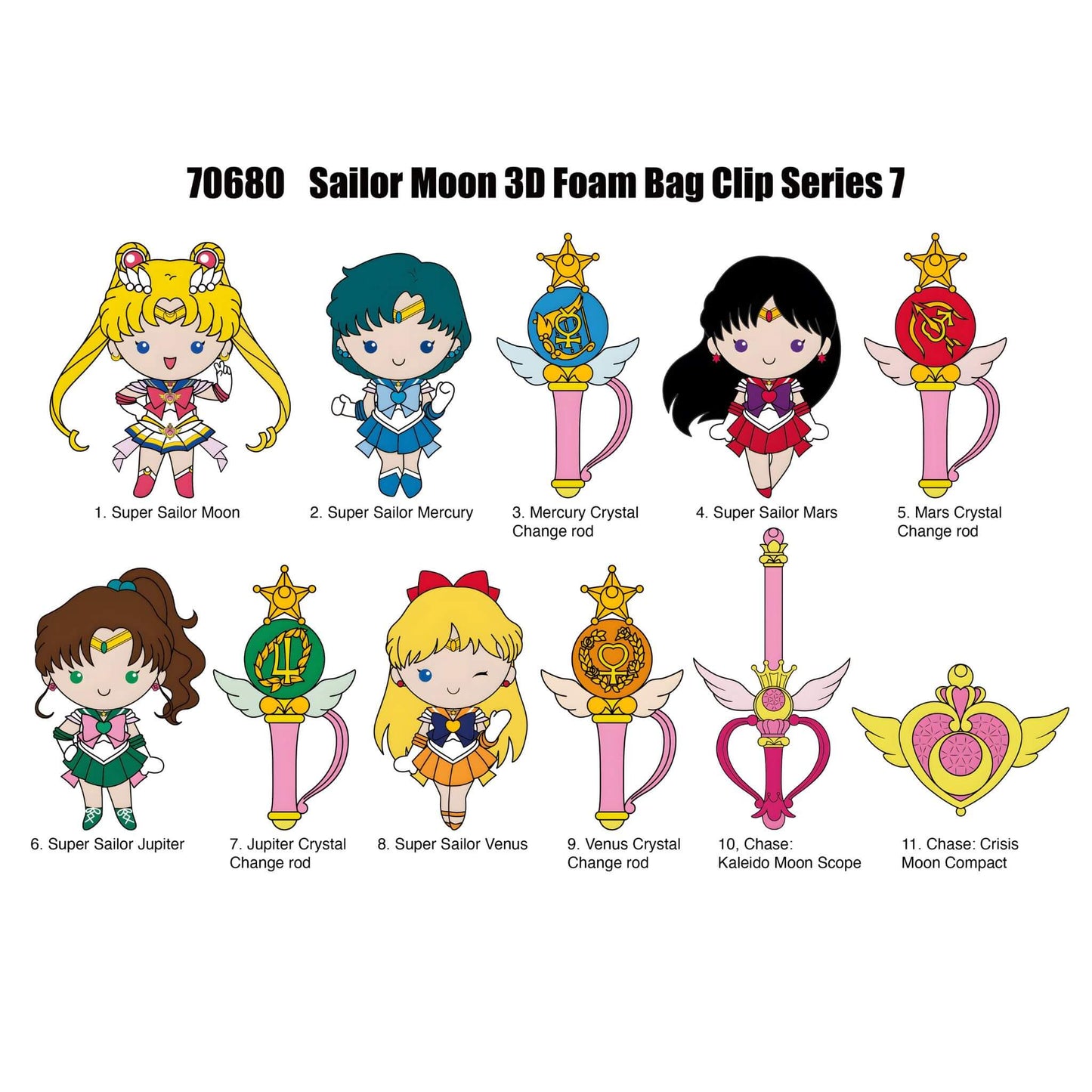 Sailor Moon Series7 3D Foam Bag Clip p4