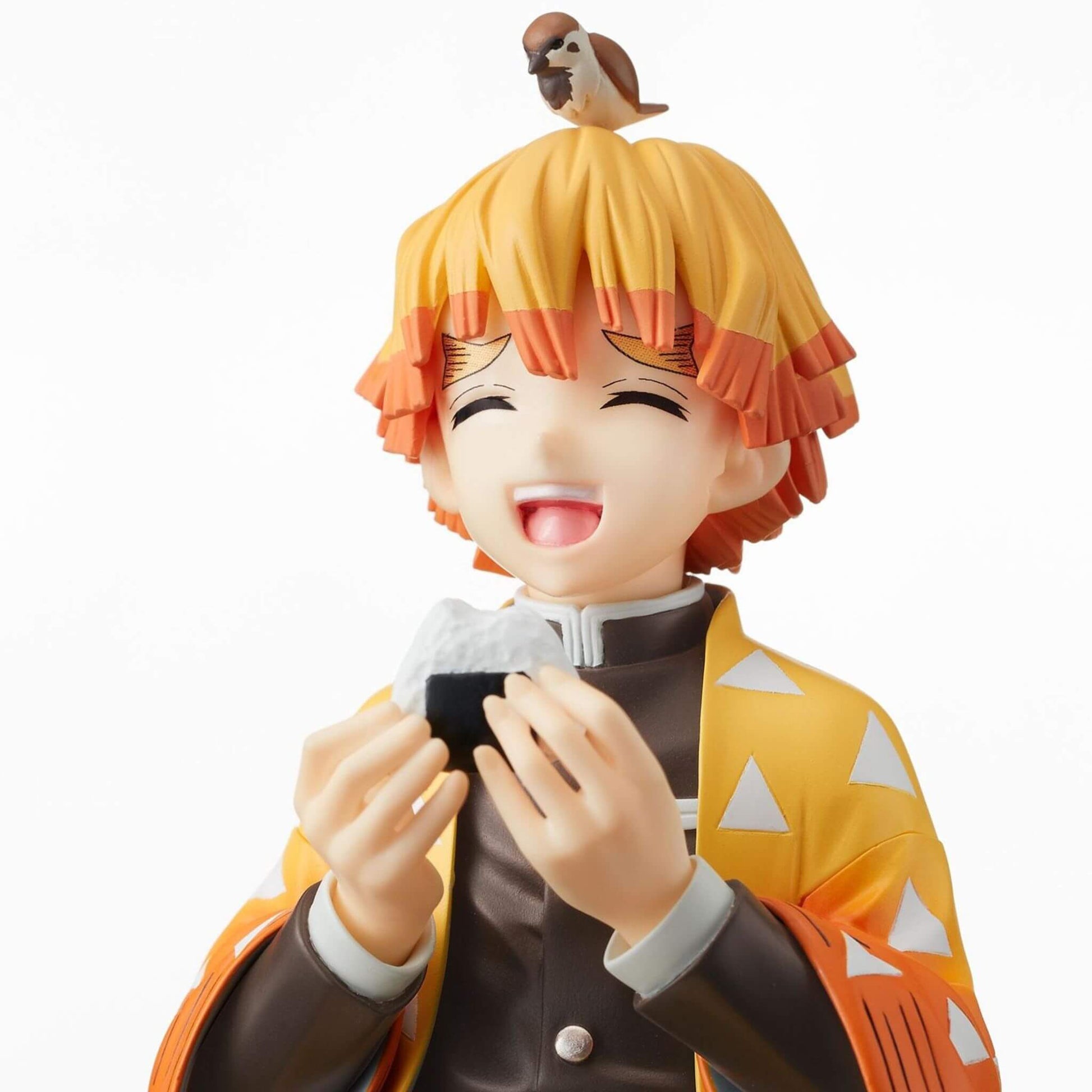 Sega Demon Slayer Zenitsu Agatsuma Premium Perching Figure p2 close view