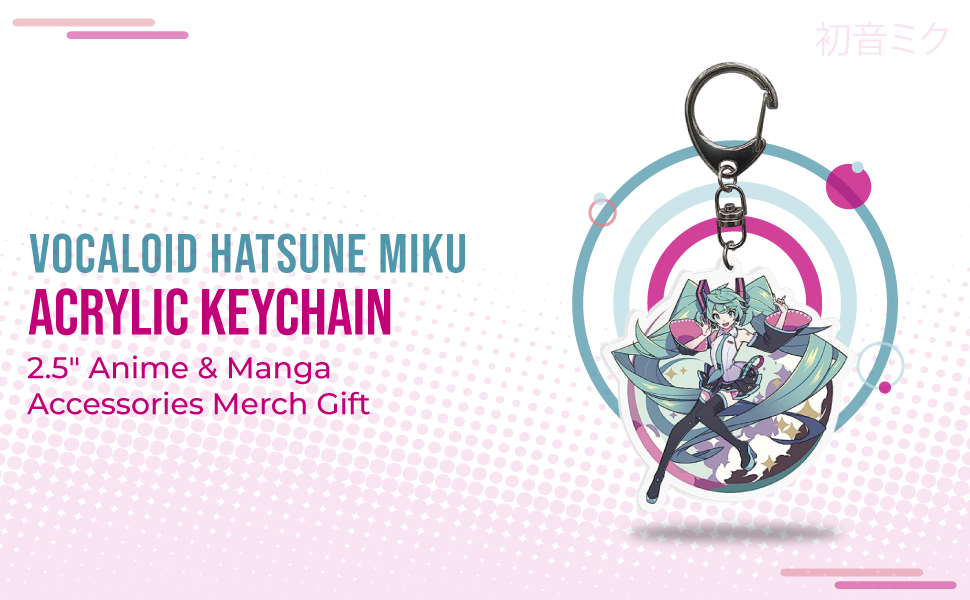 Hatsune Miku Acrylic Keychain 2.5" Anime Manga Accessories Merch Gift