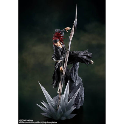 Bleach: Thousand-Year Blood War Renji Abarai FiguartsZERO Statue in a dynamic pose with a dark background