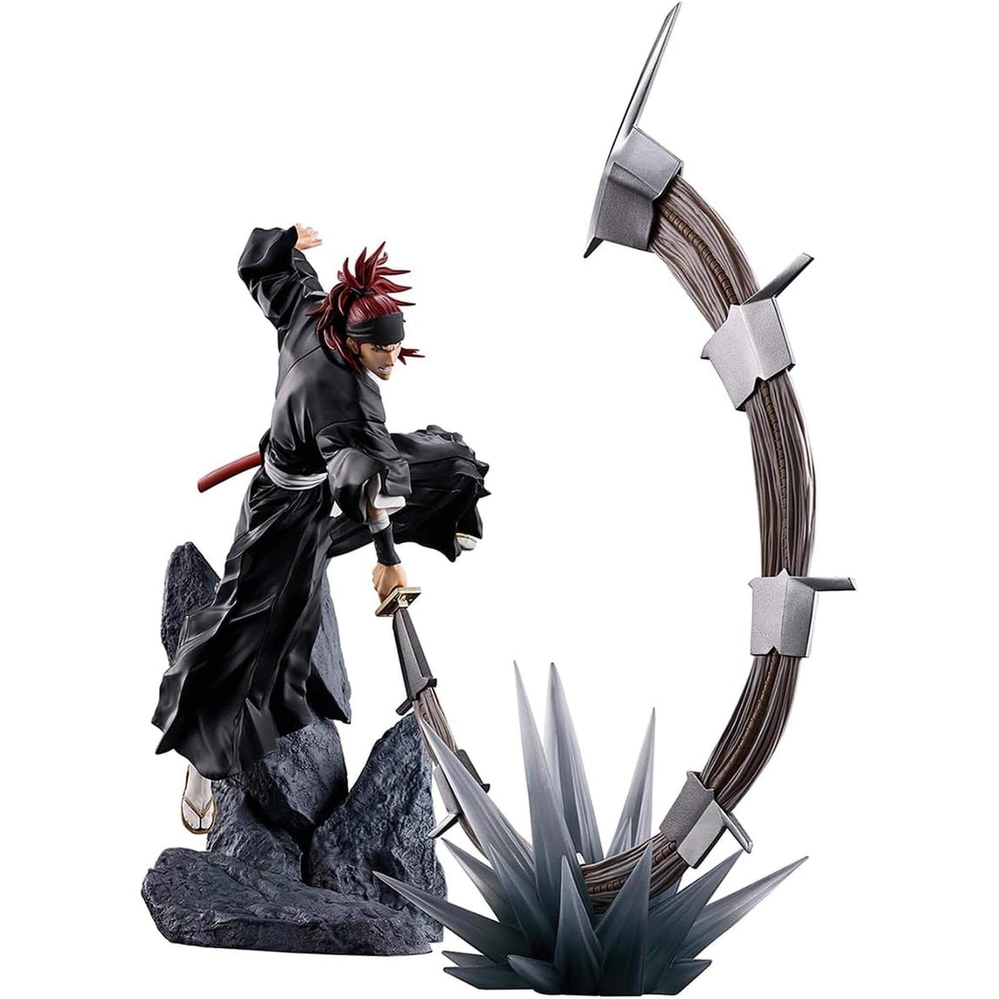 Bleach: Thousand-Year Blood War Renji Abarai FiguartsZERO Statue in a dynamic pose with a sword on a white background