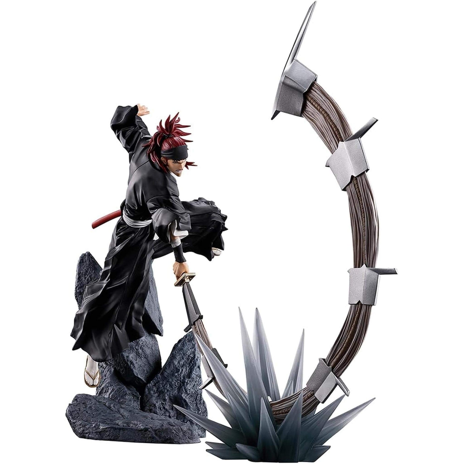 Bleach: Thousand-Year Blood War Renji Abarai FiguartsZERO Statue in a dynamic pose with a sword on a white background