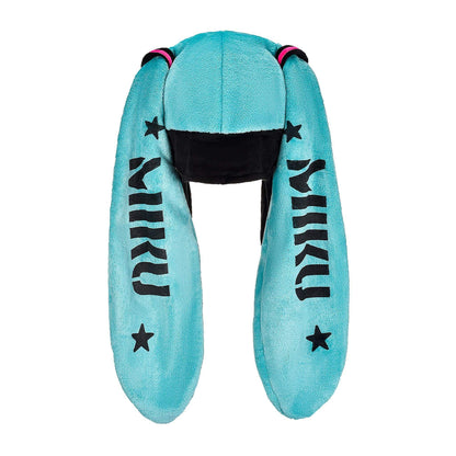 Hatsune Miku Character Hatwith black text and stars on a white background