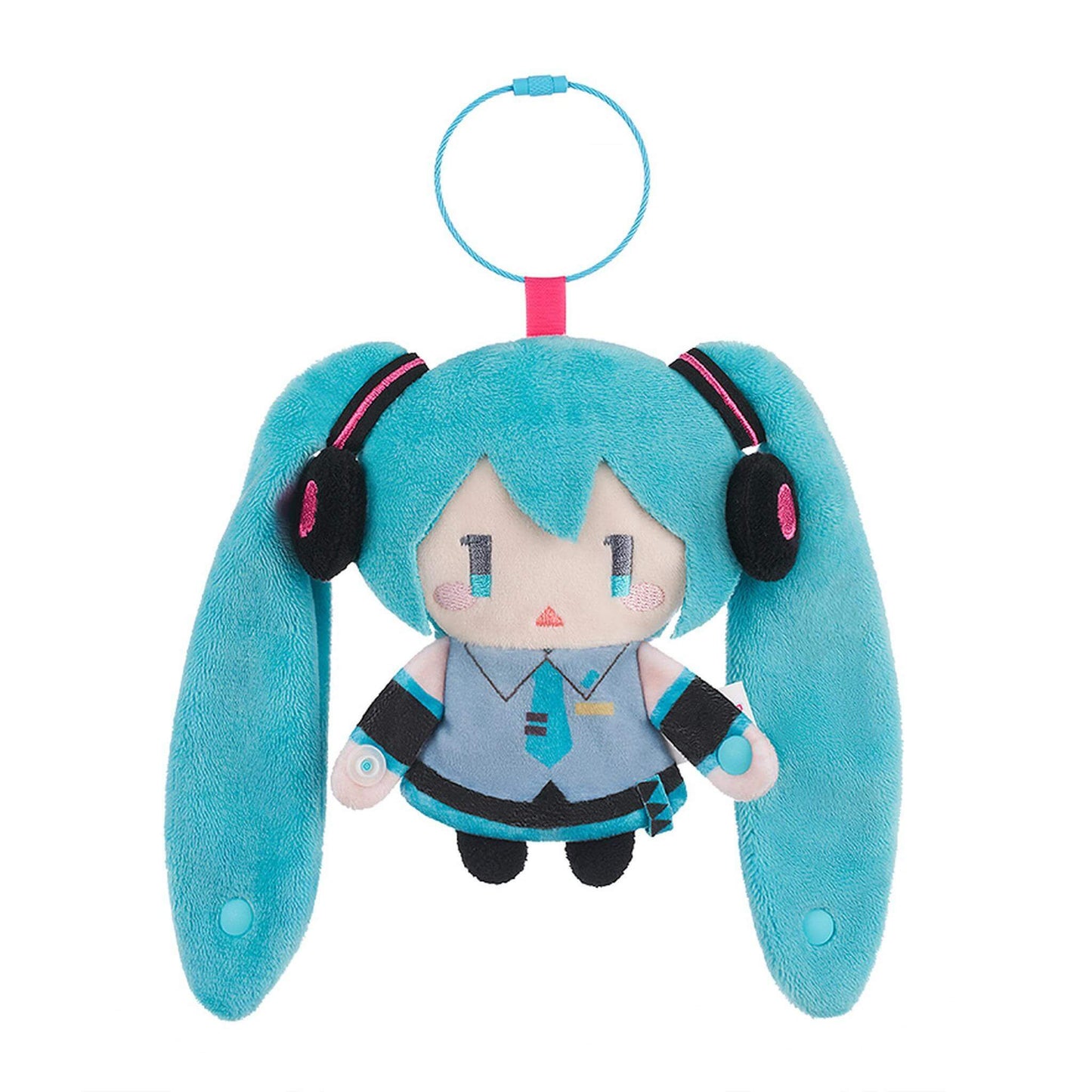 Hatsune Miku Keychain Pouch with character design on a white background