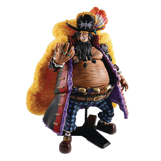 S.H.Figuarts action figure of Marshall D. Teach (BlackBeard) with a large belly and distinctive outfit on a white background