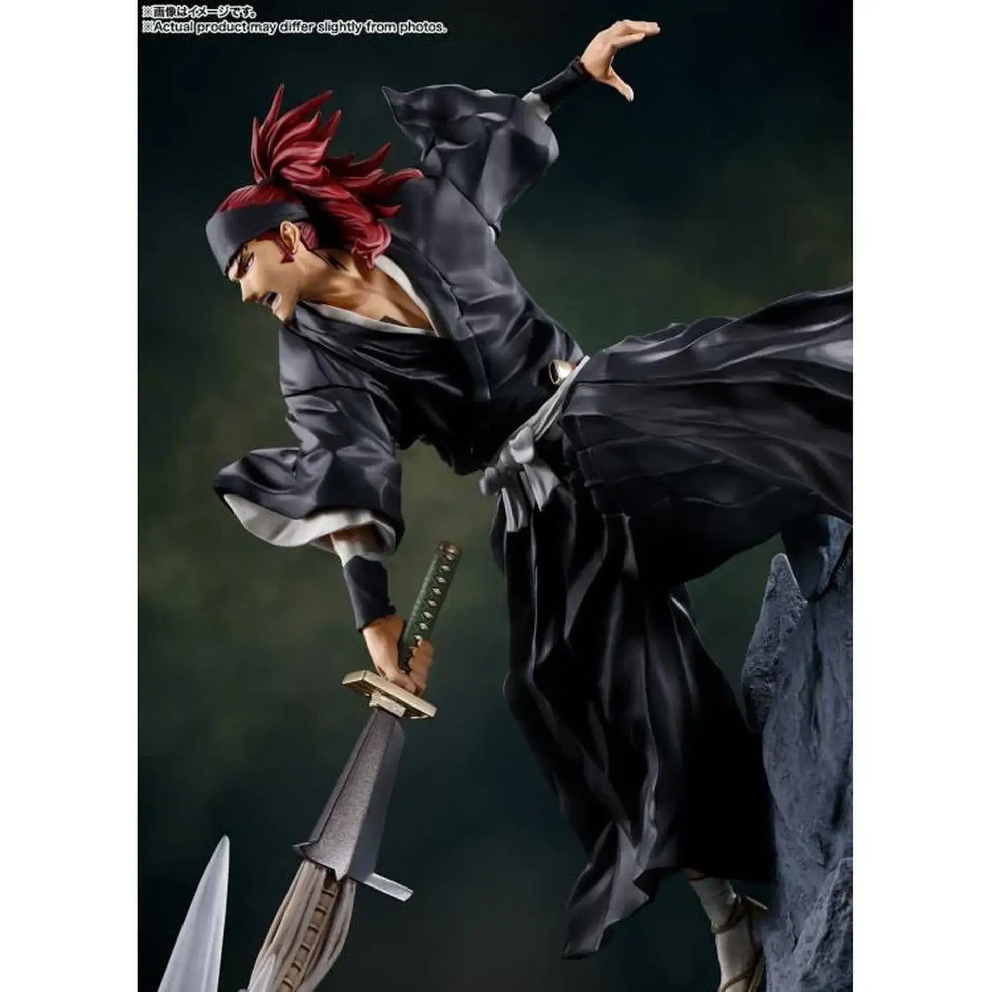 Bleach: Thousand-Year Blood War Renji Abarai FiguartsZERO Statuein a dynamic pose with a sword on a dark background