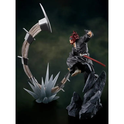 Bleach: Thousand-Year Blood War Renji Abarai FiguartsZERO Statue in a dynamic pose with a weapon on a dark background